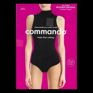 commando mockneck sleeveless bodysuit